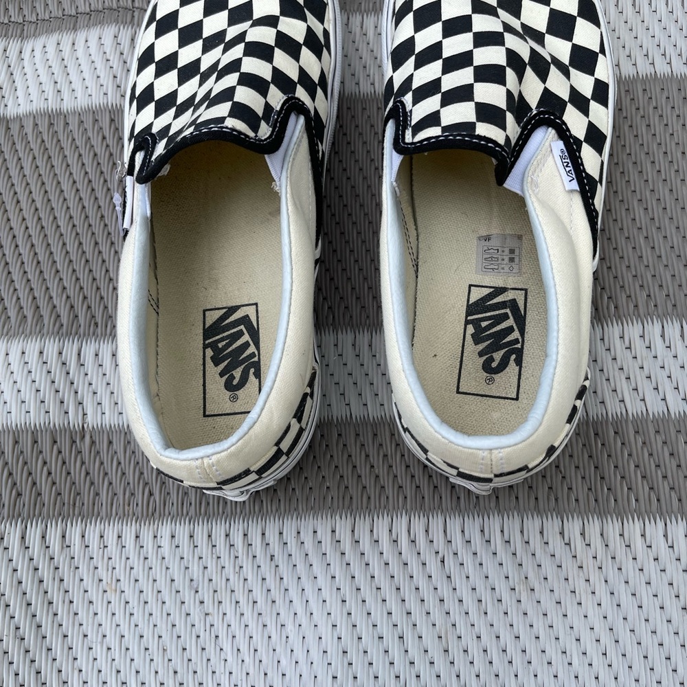 Vans Black and White Checkered Sneakers